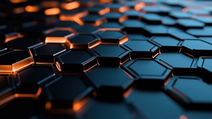 Obraz premium Abstract hexagonal pattern