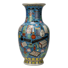 Ornate Chinese vase with intricate designs