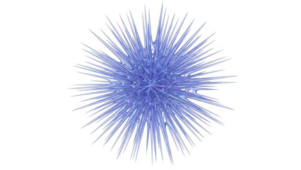 Obraz premium Spiky blue abstract orb design element