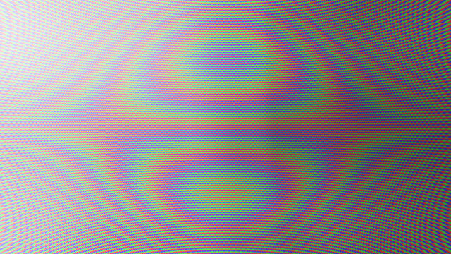 Curved digital pixel grid background with vibrant rgb colors and moire effect for futuristic technology displays and cyber aesthetics