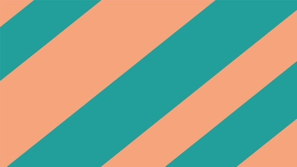 Obraz premium Vibrant diagonal stripes in teal and orange.
