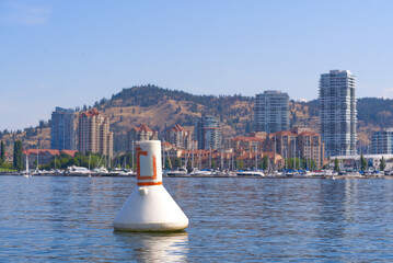 Okanagan Lake buoy water summer Knox mountain  © Hamilton Productions
