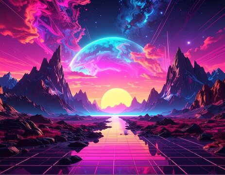 Futurista, retro , psicod&eacute;lico 