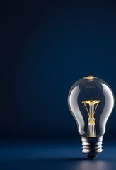 Light yellow Bulb Idea Concept for Business, Creativity, Innovation and Problem Solving