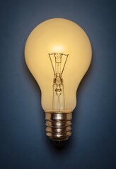Light yellow Bulb Idea Concept for Business, Creativity, Innovation and Problem Solving