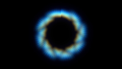 Artificial Intelligence for voice assistant text and chat ai Abstract glowing neon lines for futuristic tech innovation © RIHAN