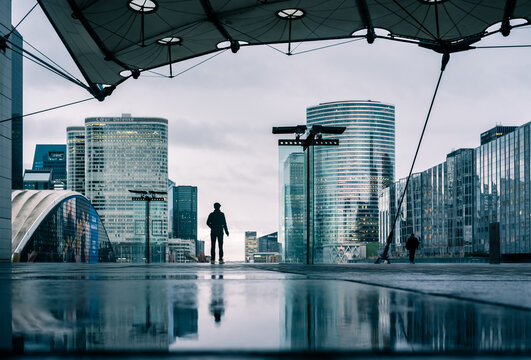 Paris, France: La Defense modern skyline architecture