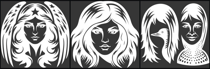 Hairstyles Collection: Modern Haircuts, Women's Fashion, Beauty Styling Ideas For Design