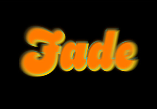 Orange And Yellow Blur Dissolving Glow Text Effect