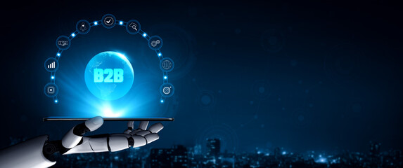 AI for global B2B business growth and partnership solutions. An AI strategy for market expansion and achieving goals in worldwide business. Motif