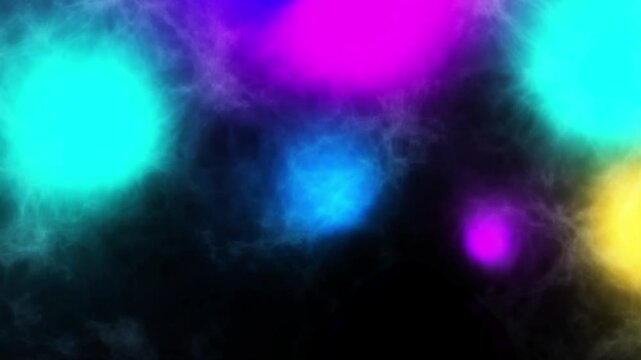 flying ghosts in the fog, looped