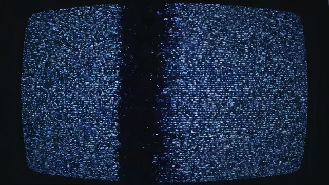 Static noise on old television screen