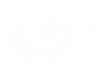 Obraz premium Minimalist Faint White Spiral Shape Outline