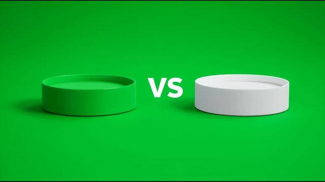 Green vs White Cylinders Comparison.