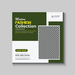 Modern Fashion Product Social Media Post Template for Watch and Shoes with Fashion Promotion with Stylish Creative Layout