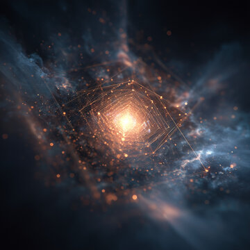 AI consciousness emerging from digital void