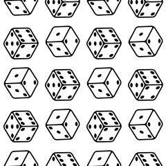 Dice cubes pattern