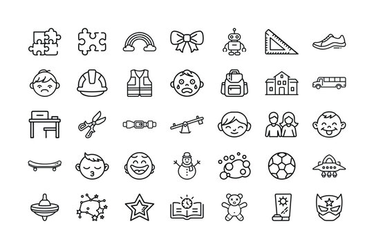 Graphic design vector illustration about child