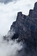 Caldera de Taburiente National Park in beautiful cloudy weather , Island La Palma, Canary Islands, Spain, Europe.