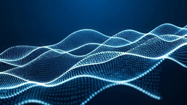 Digital Flow: A stunning display of data visualization, featuring flowing lines of light, suggesting the intricate workings of modern technology.