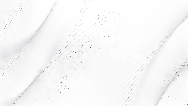 Technology flowing digital particles, Technology digital connection flowing dots loop background