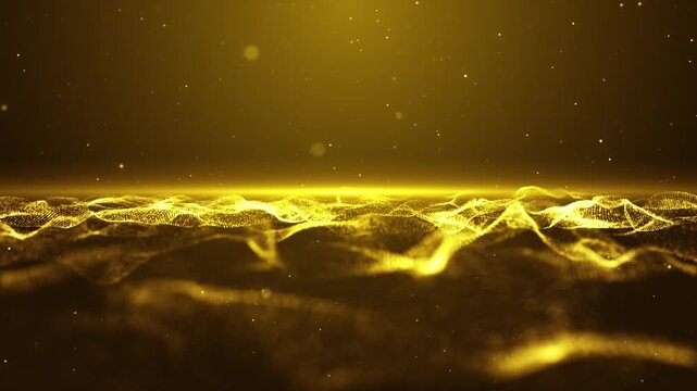 Abstract Wave Technology Seamless Loop 4K Background