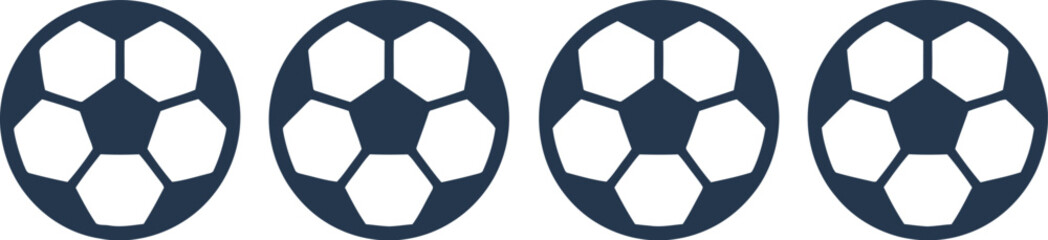 Fototapeta premium balls, a navy blue balls row, illustration with a clean minimalist style