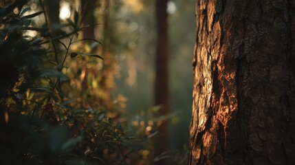 Obraz premium Preservation of woodland ecosystems to ensure habitat resilience and avoid species loss