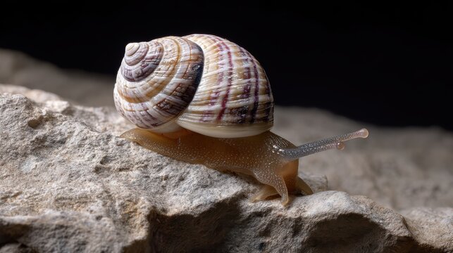 Striped Trochus Snail Species