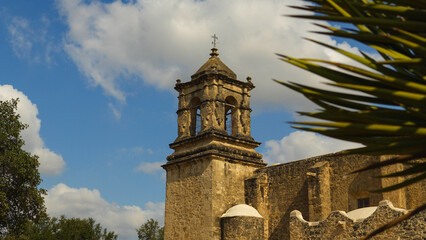 Fototapeta premium The historic Mission San Jose in San Antonio, Texas USA