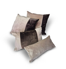 Set of modern decorative pillows	