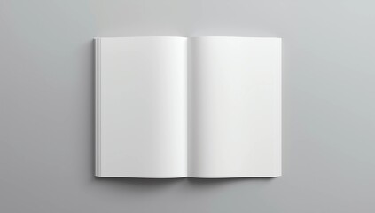 Fototapeta premium Blank book template for presentation. 3D rendering