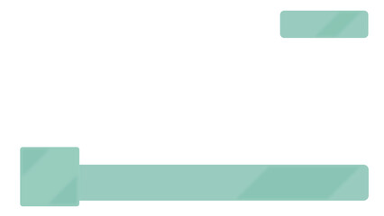 動画テロップ素材：スケルトングリーン