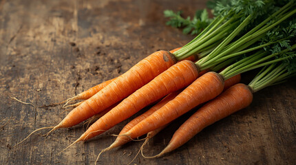Carrot With Green Tops Food Image