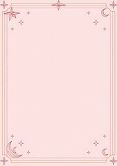 Mystical stationery design pastel background, generation AI 