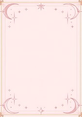 Mystical stationery design pastel background, generation AI 