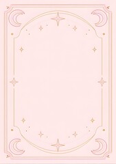 Mystical stationery design pastel background, generation AI 
