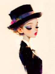 French illustration, generation AI 