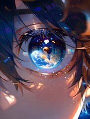 The universe in the eye, generation AI 