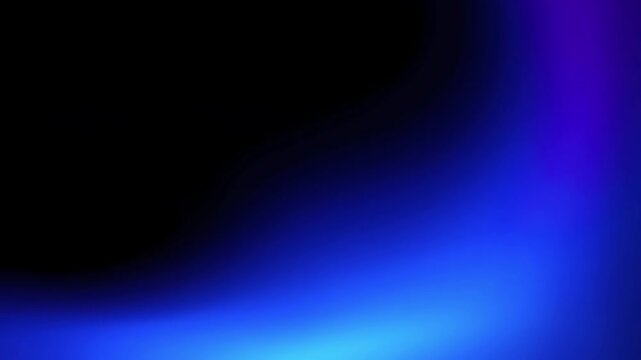 Blue and purple plasma light gradient flowing from the bottom right corner upwards with copy space on dark background