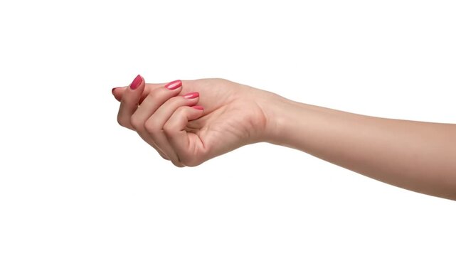 Woman hand reaching out gently.