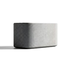 Subtly textured rectangular gray object with fine woven pattern, bringing clean, whisk-like refined aesthetics to modern interior design