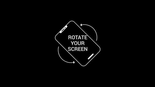 Rotate your phone ideal for informing users to switch to landscape mode on websites or apps.