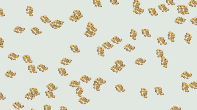 Seamless Pattern of Fresh Ginger Roots on White Background