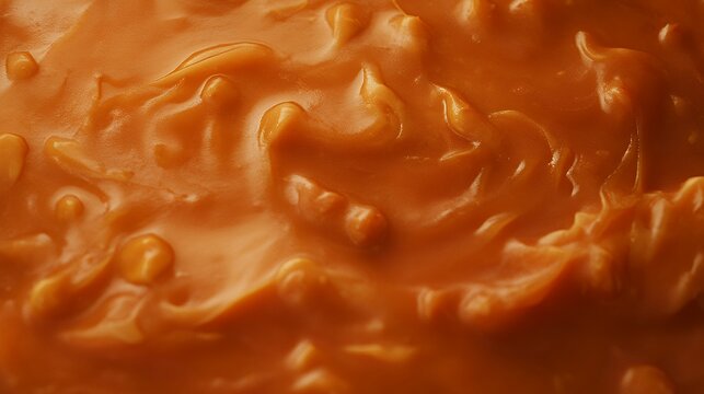 Close up texture of rich Senegalese maafe peanut stew