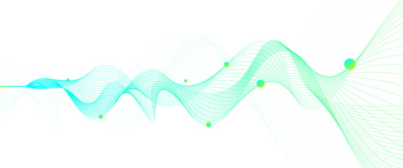 Big Data Stream Visualization. Futuristic Abstract Stream Information Infographic Business Analytic Presentation