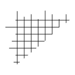 Abstract Geometric Grid Line Illustration