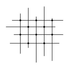 Abstract Geometric Grid Line Illustration