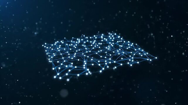 Floating Data Points Forming 3D Scatter Plot - Motion Graphic