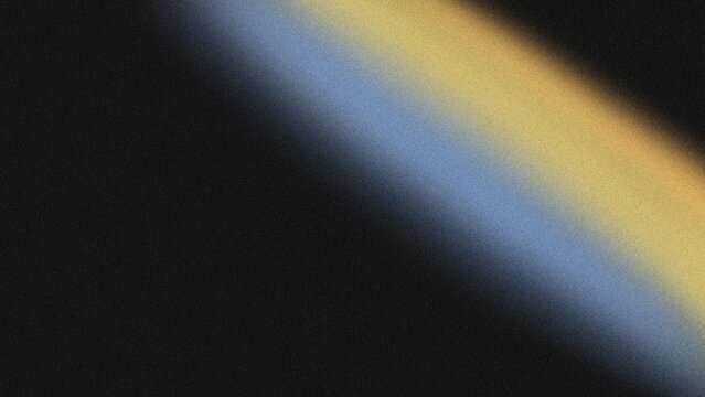 Diagonal gradient band of yellow and bluish-grey light on a dark background with a grainy texture.